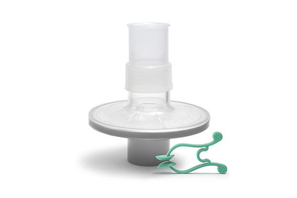 Фільтр дихальний Pulmo-Protect, для оцінки легеневої функції, із мундштуком та носовою кліпсою, сірий